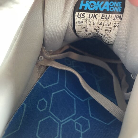 Hoka One One Bondi 8 Womens 9 Shoes Gray Running Sneaker Gym 1127952 HMLR - Picture 10 of 11